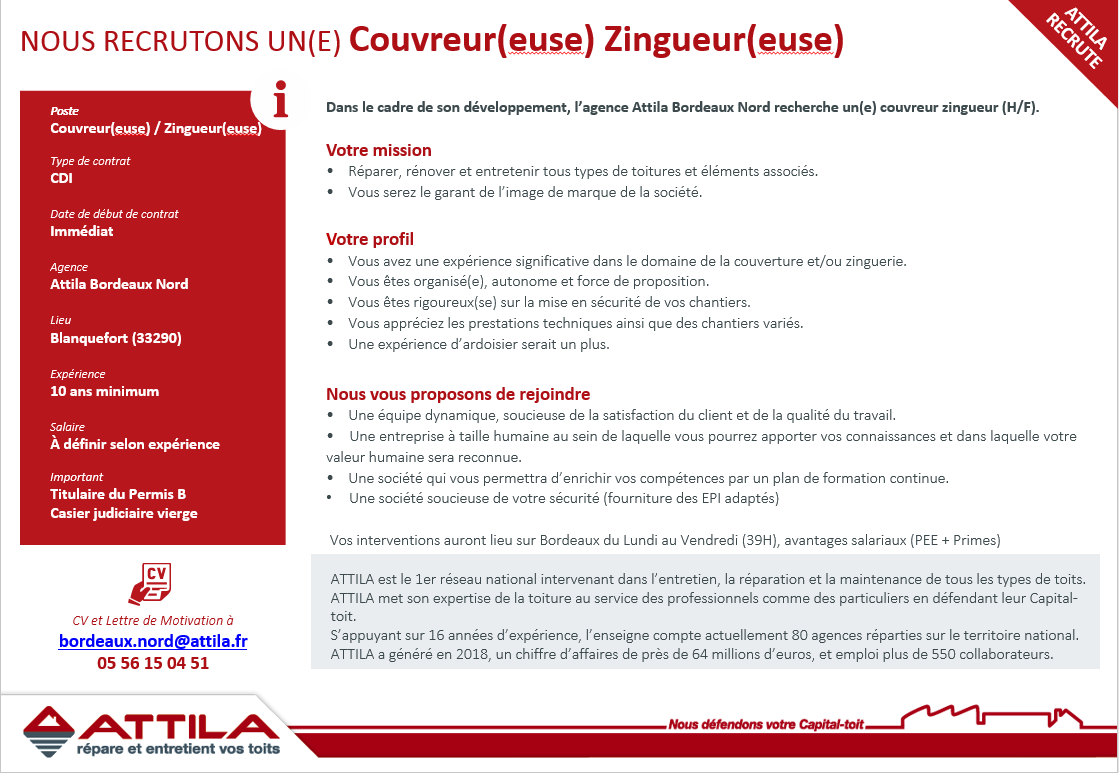 annonce couvreur